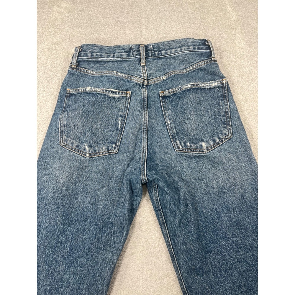 Agolde Women's Straight Leg Jeans in Medium Blue Wash - Picture 11 of 11